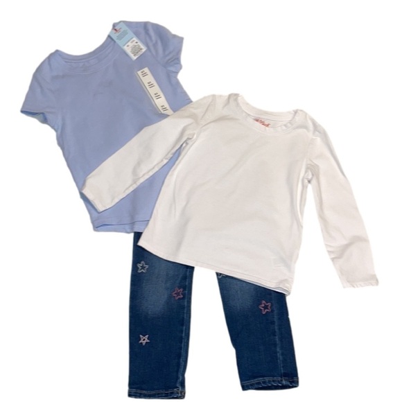 Cat & Jack Lot of Jeans and 2 T’s - Picture 1 of 9